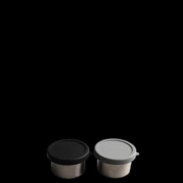 Snack Box úr stáli (304 steel) – Black Matte – Aya & Ida