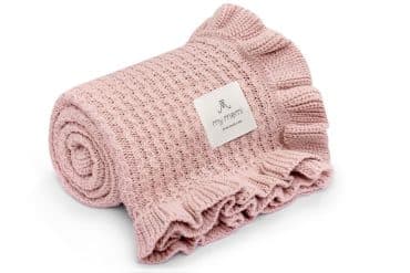 Frill Pink – Bambus/Bómullar Teppi – My Memi