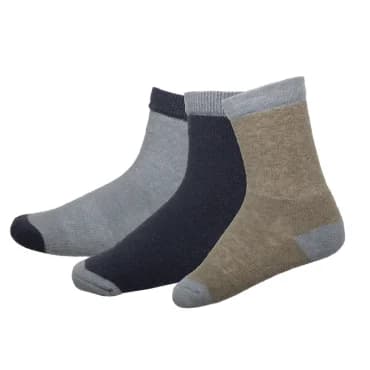 Bruse Merino Ullarsokkar 3pk – Graphite Mix