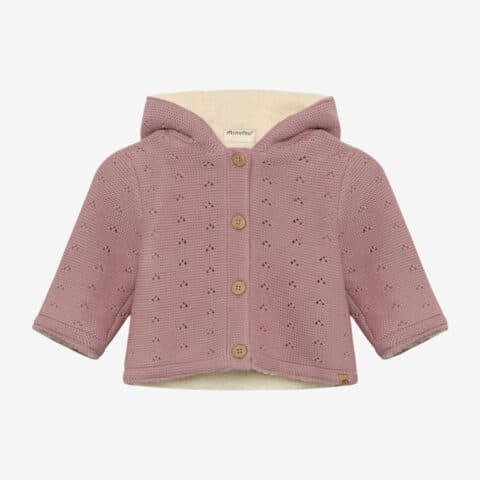 Knit Jacket Teddy Lining