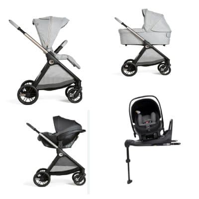 Chicco Bellagio kerra með vagnstykki Lunar Rock 0-22kg – Kory bílstóll og 360 isofix base