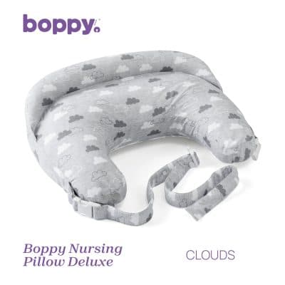 Chicco Boppy Deluxe Brjóstagjafapúði – Clouds 100% lífrænn bómull